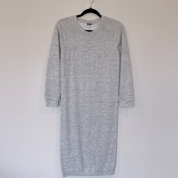Monrow Vintage Raglan Sweatshirt Dress Heather Grey - Picture 3 of 7